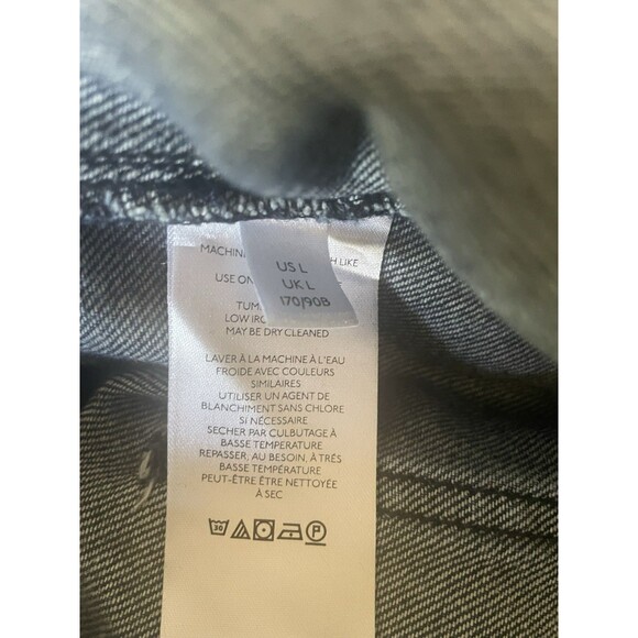 Free People We The Free Marci Denim Jumpsuit Coveralls Sz. Large - Picture 10 of 12